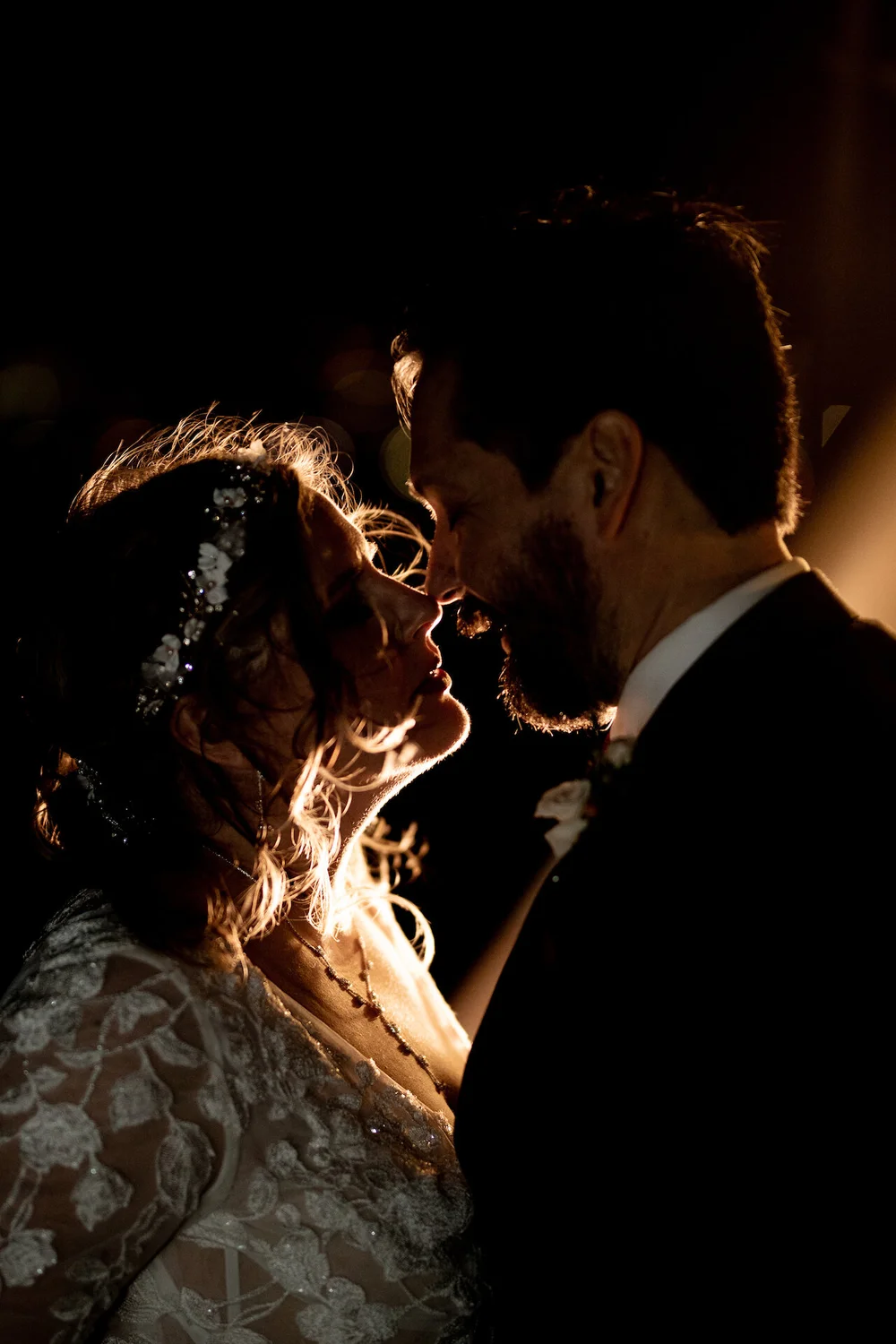 Wedding couple aboard a Fantasea yacht on Marina del Rey harbor