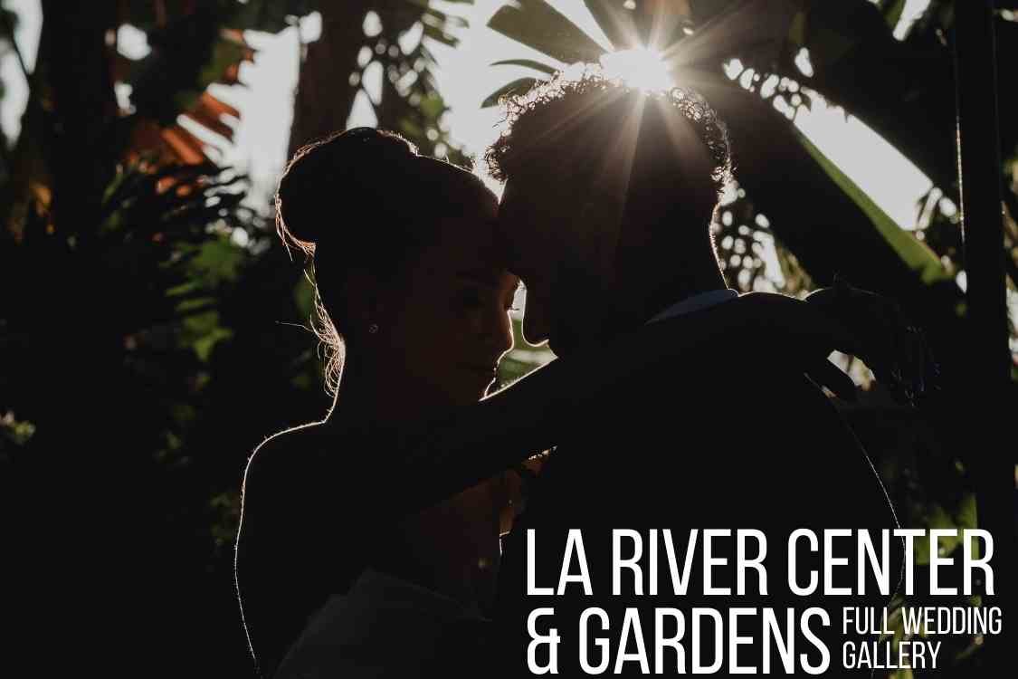 Garden courtyard wedding at LA River Center and Gardens in Cypress Park