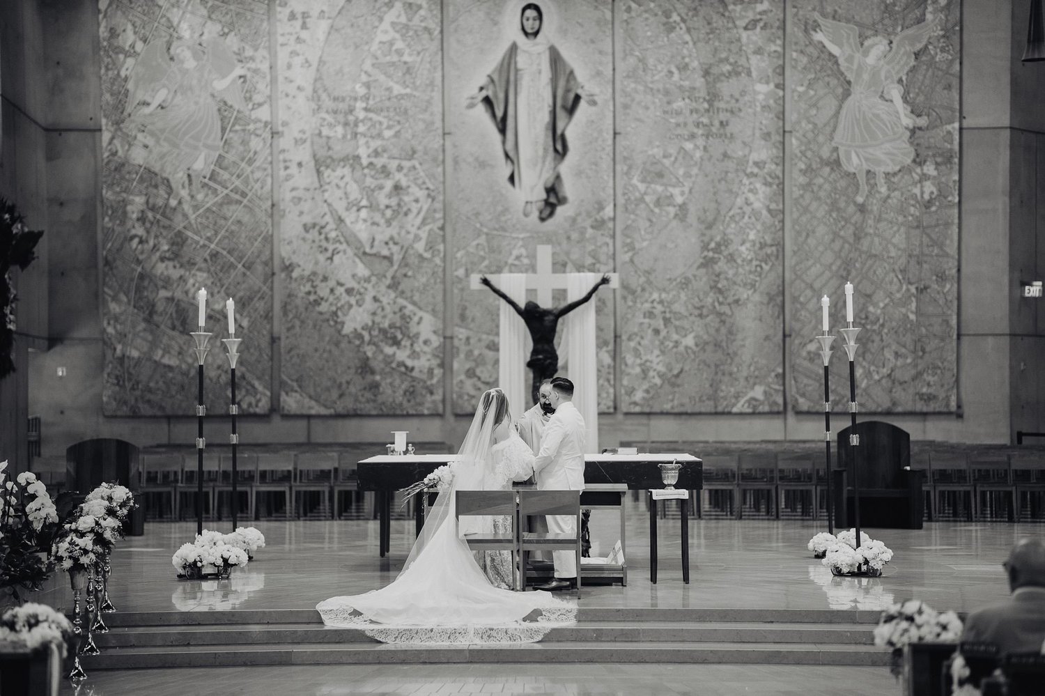 Cathedral of Our Lady of the Angels wedding
