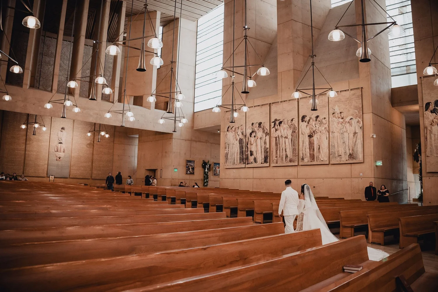 Cathedral of Our Lady of the Angels wedding