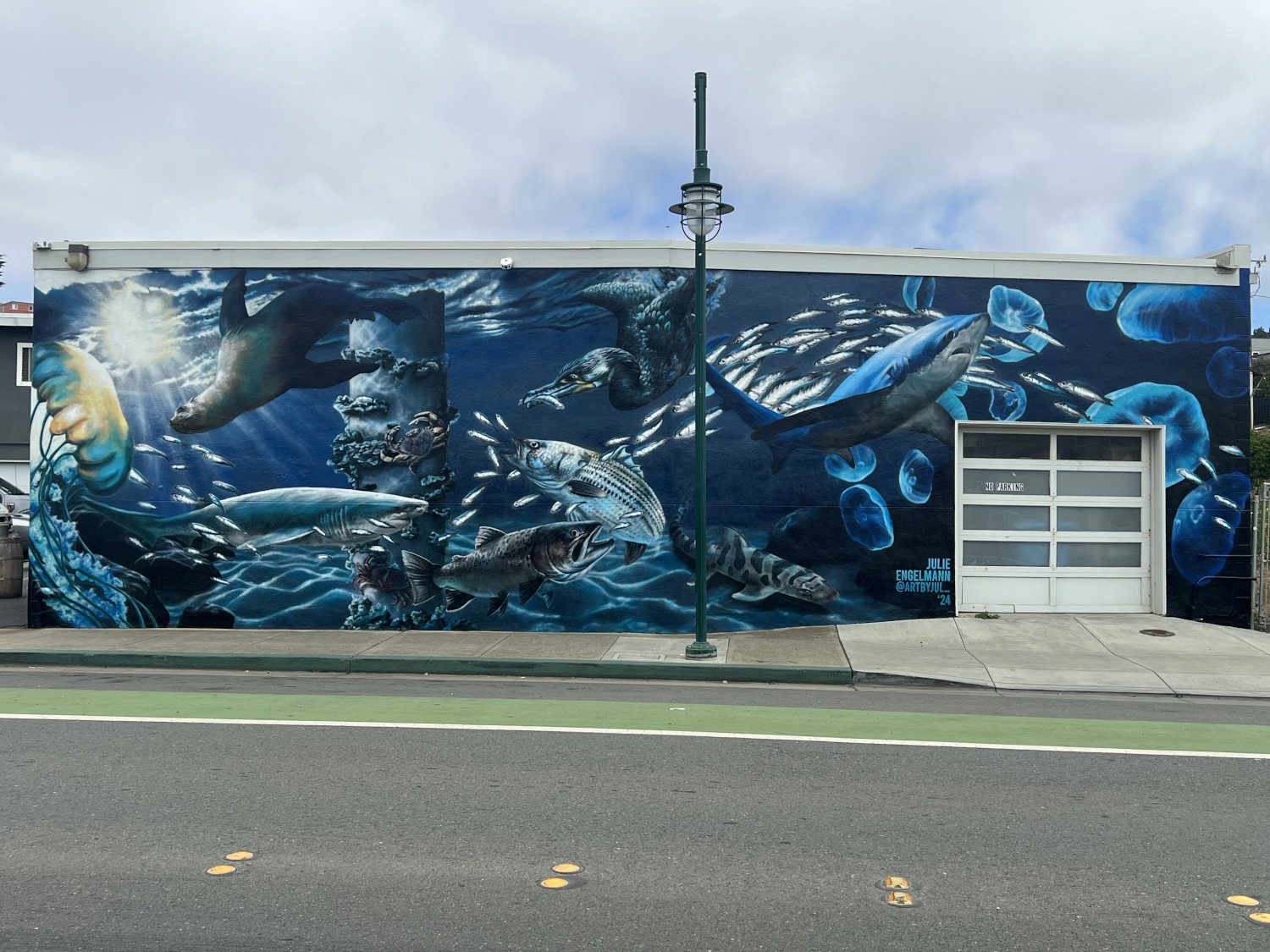 under the pacifica pier mural