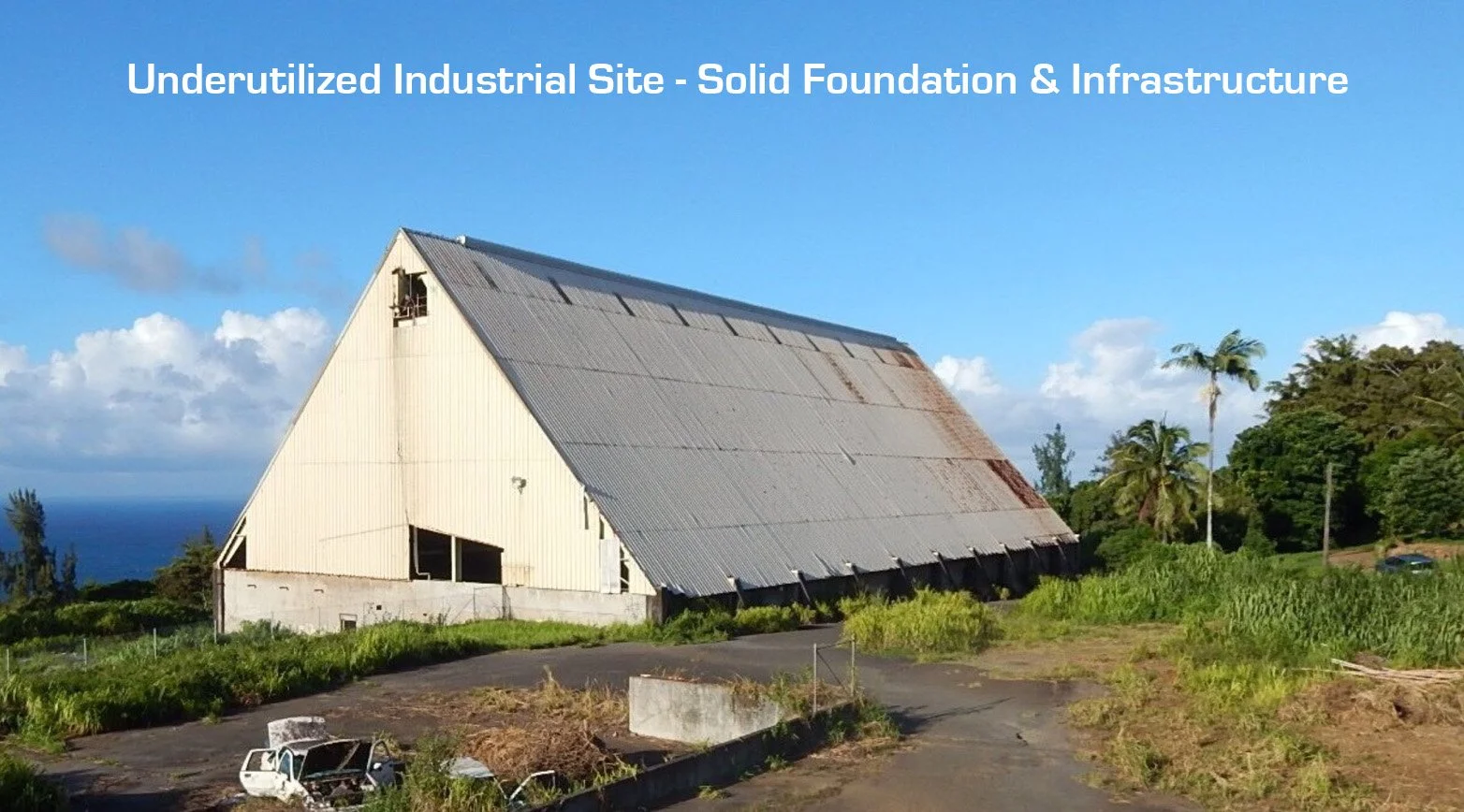 Haina Mill A-frame today · underutilized