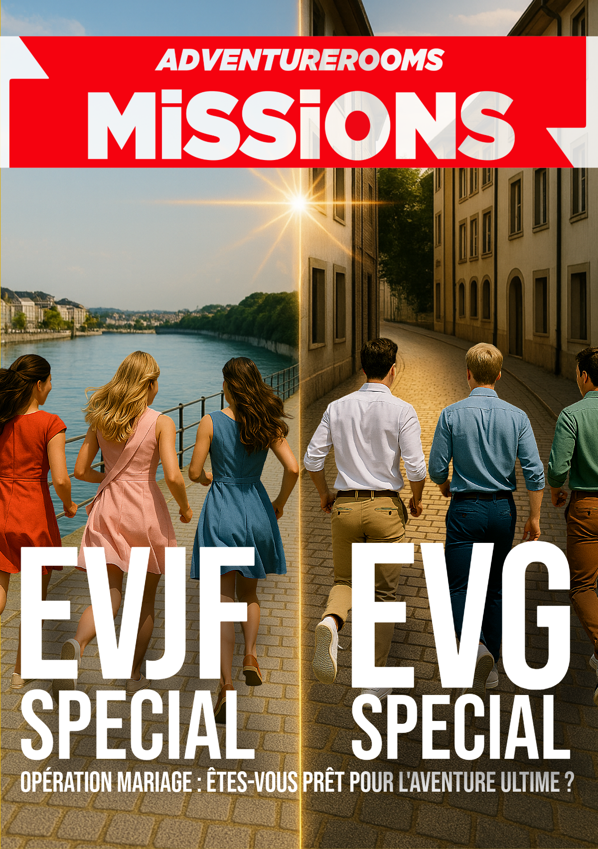 MiSSiONS Spécial EVG/EVJF Bâle affiche
