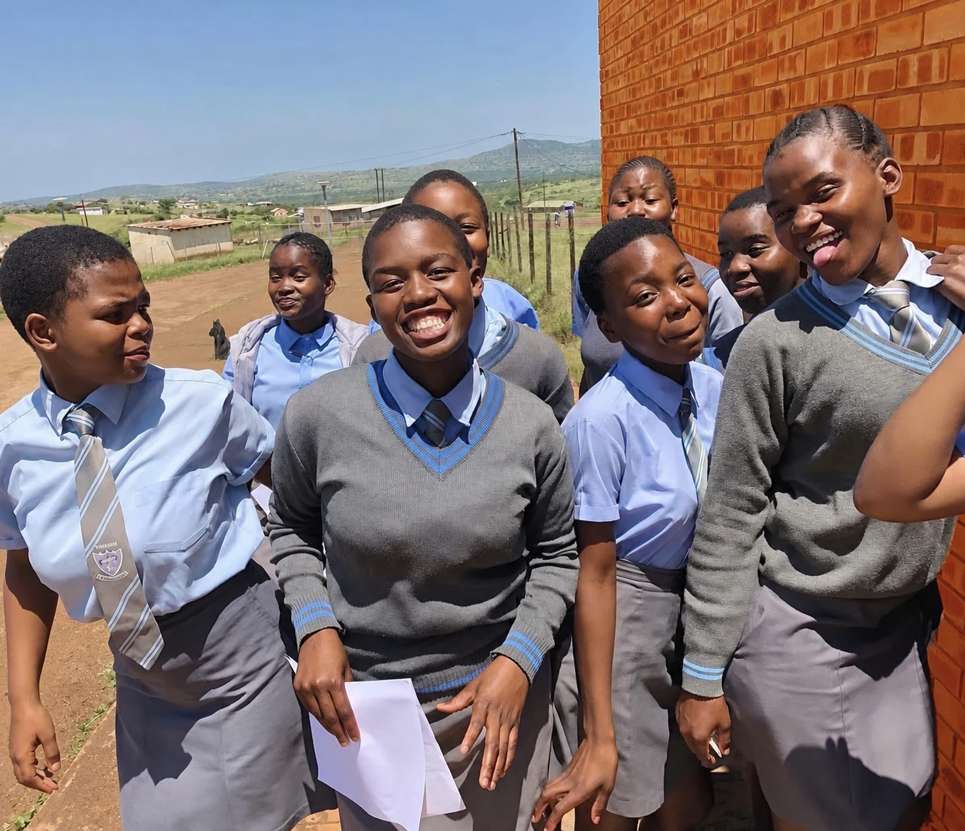 Students participating in a Cova Project programme in South Africa