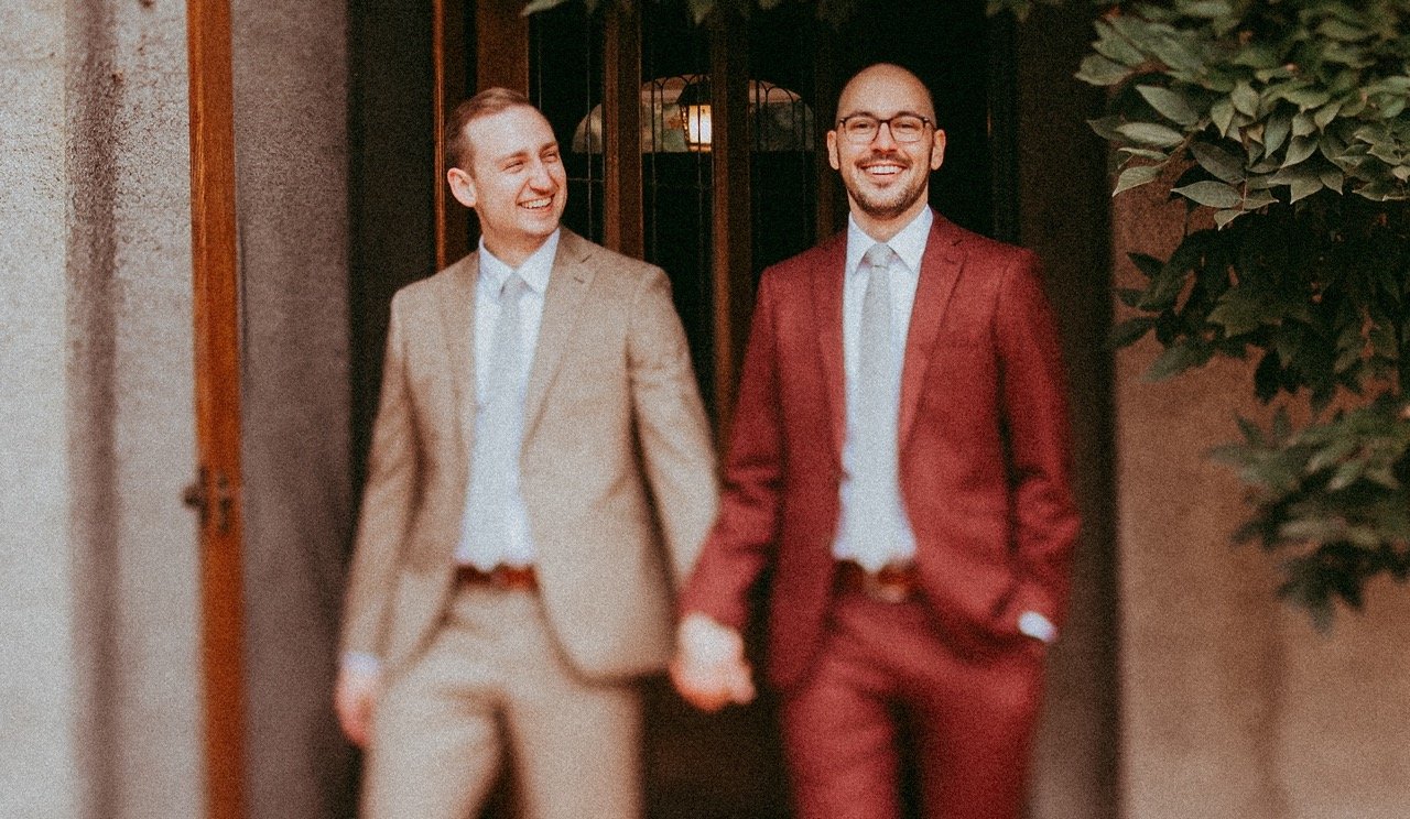 Andrew with his husband