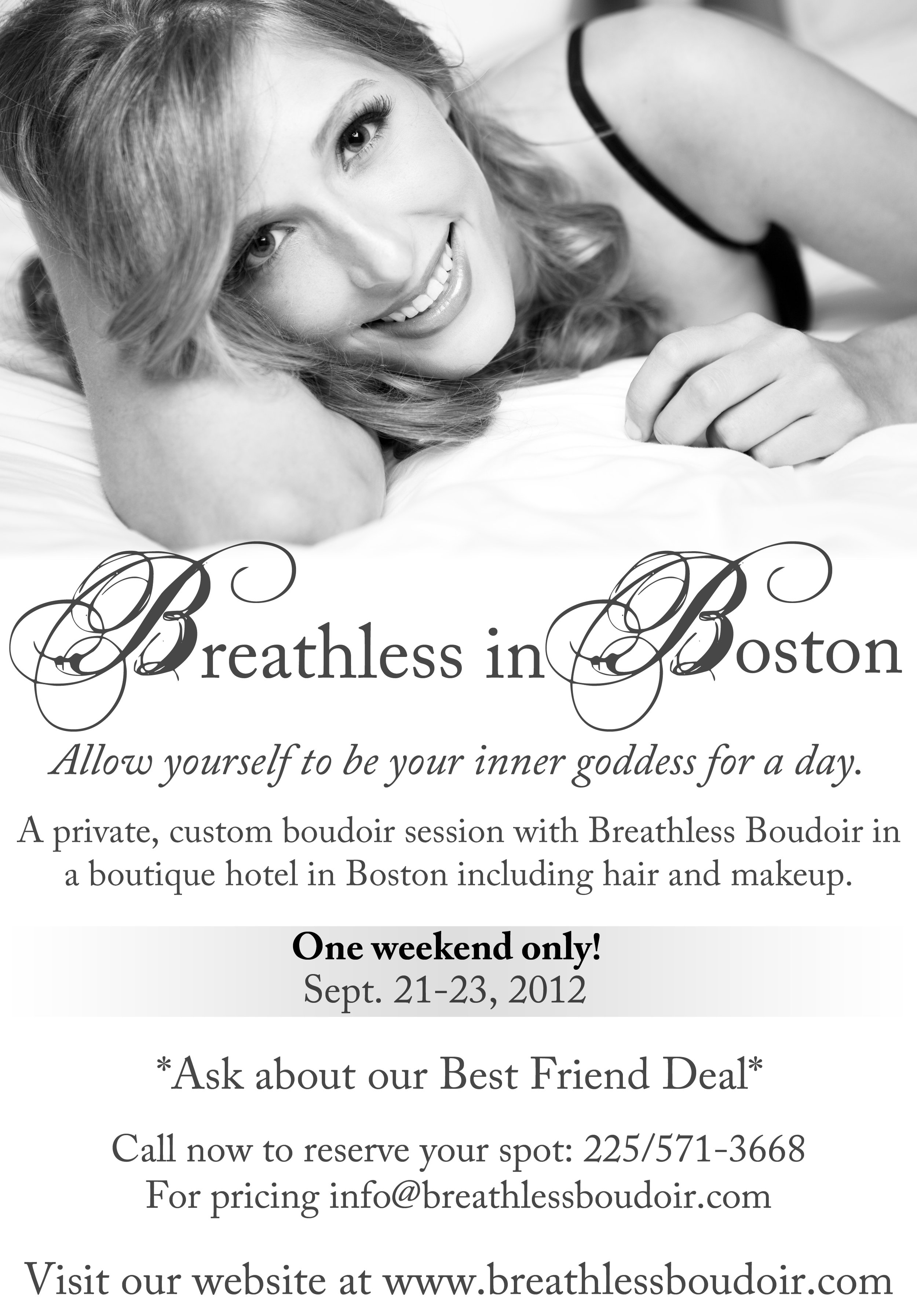 For one weekend only, Breathless Boudoir is bring the most sultry and sizzl...