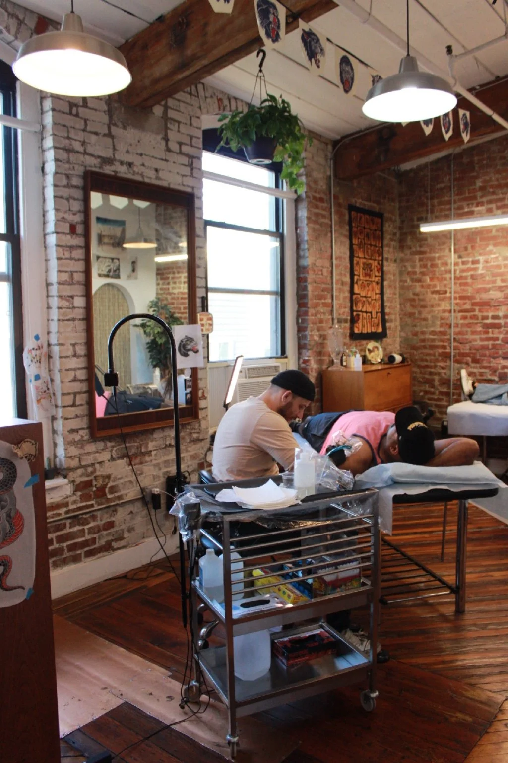 Tattoo studio interior