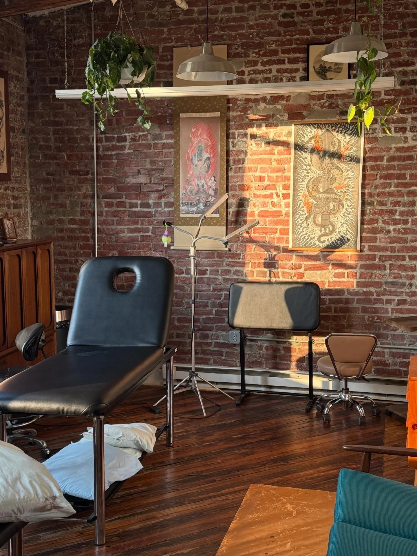 Crown and Feather tattoo studio interior