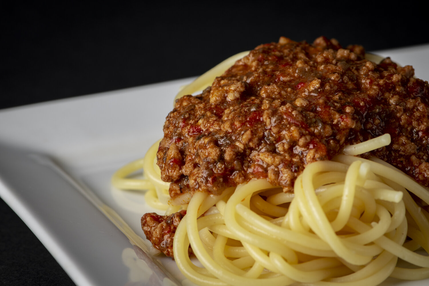 Spaghetti a'la spaghetti bolognese