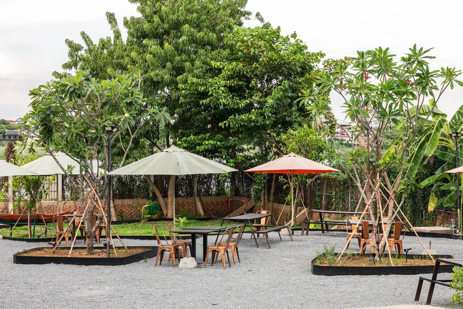 The botanical garden at Seekers Spirit House