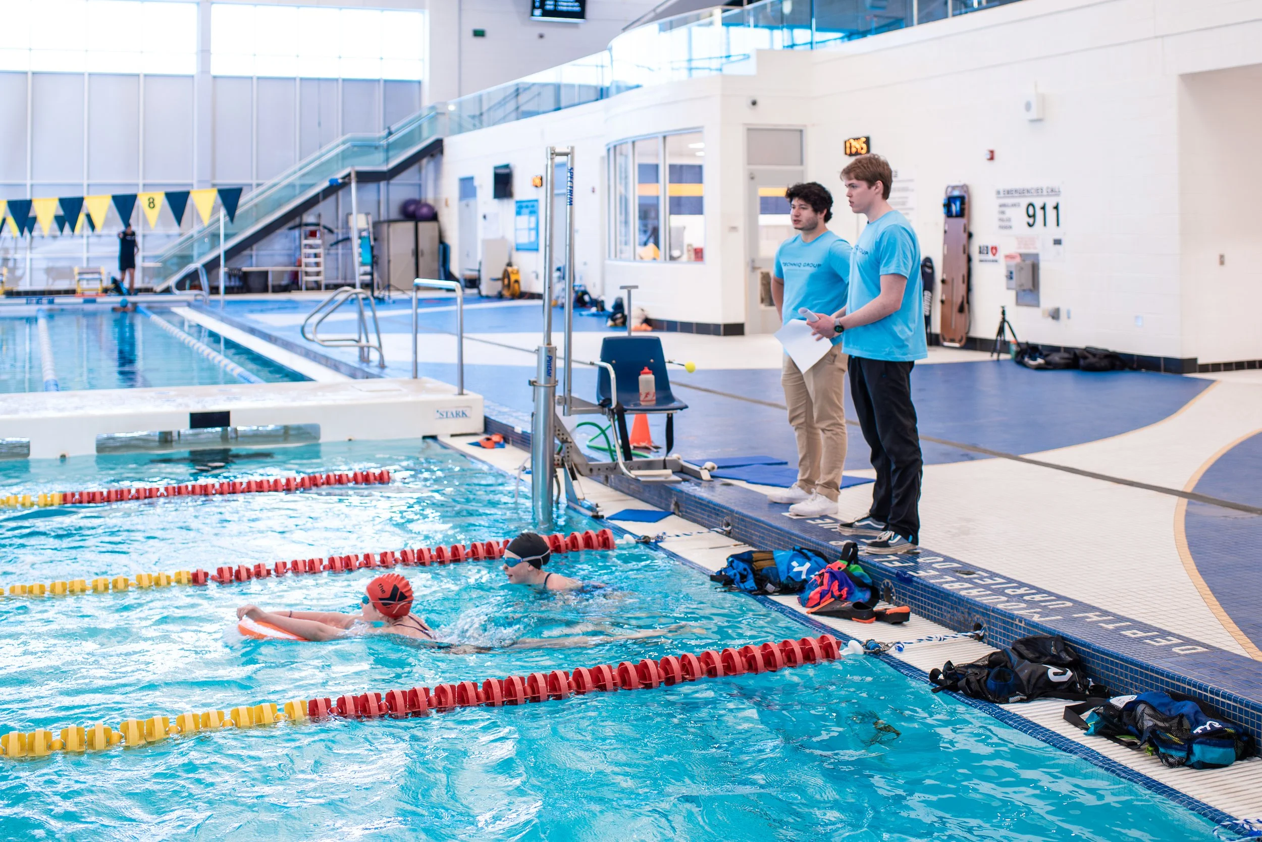 Swimming training