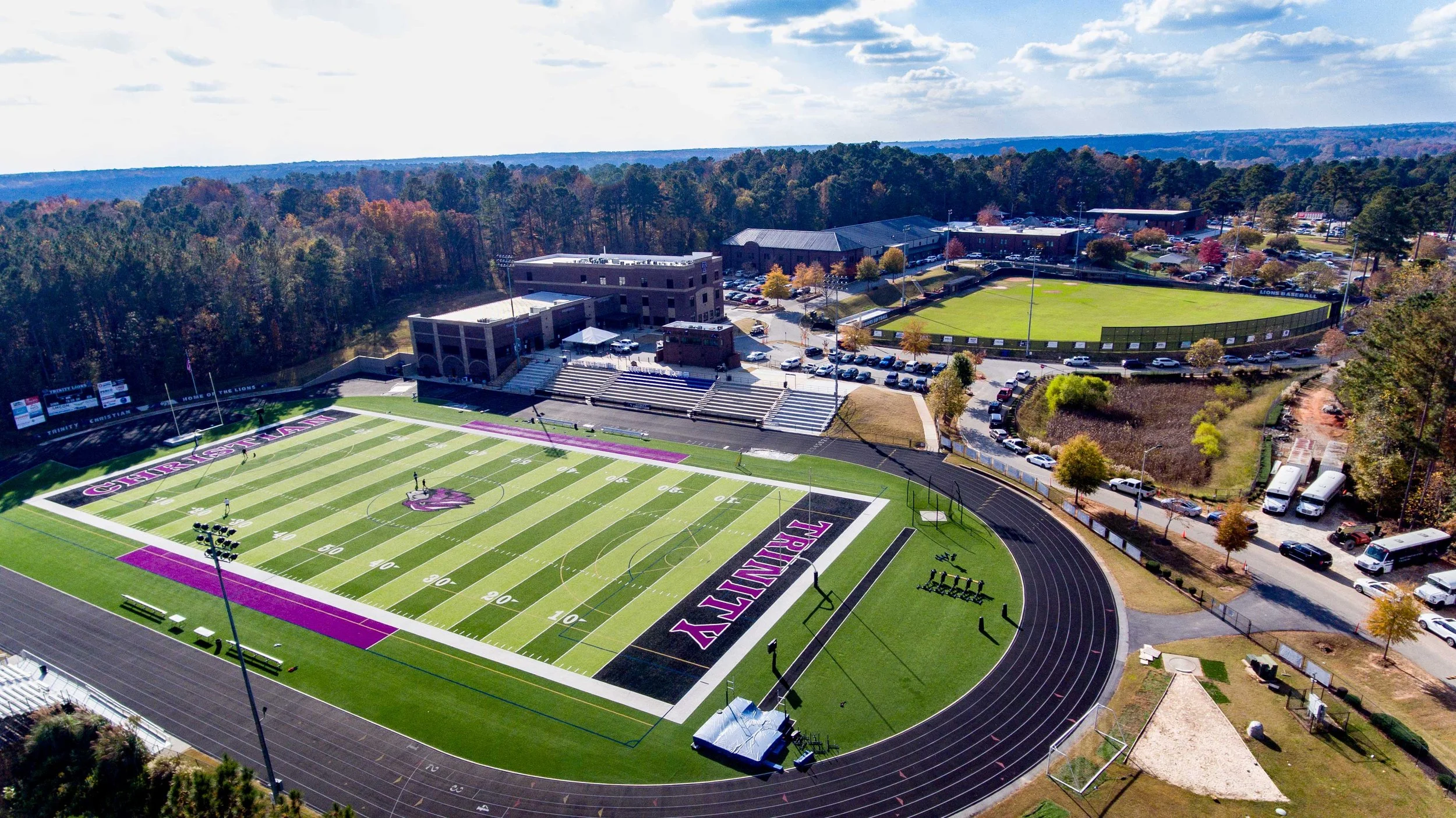 Trinity Christian School campus aerial view