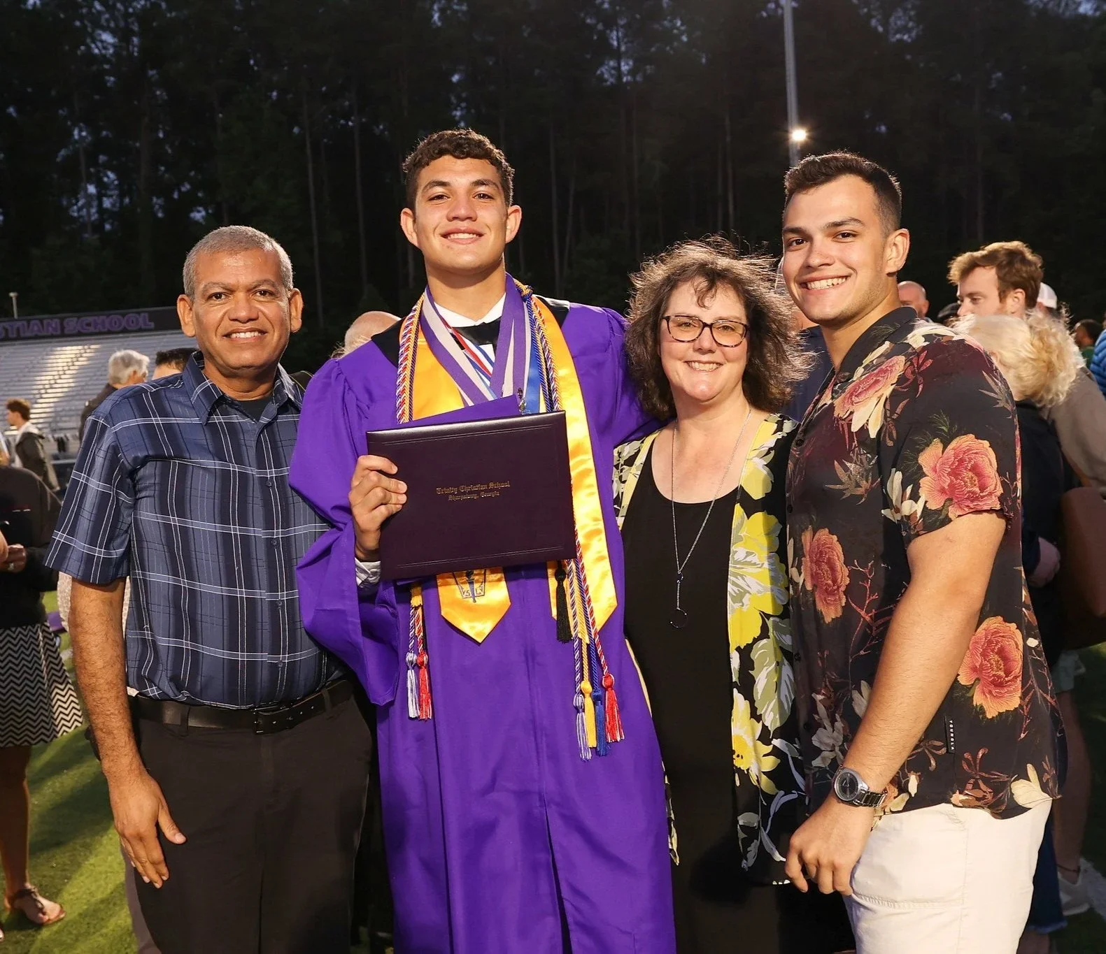 Trinity Christian School graduates at commencement