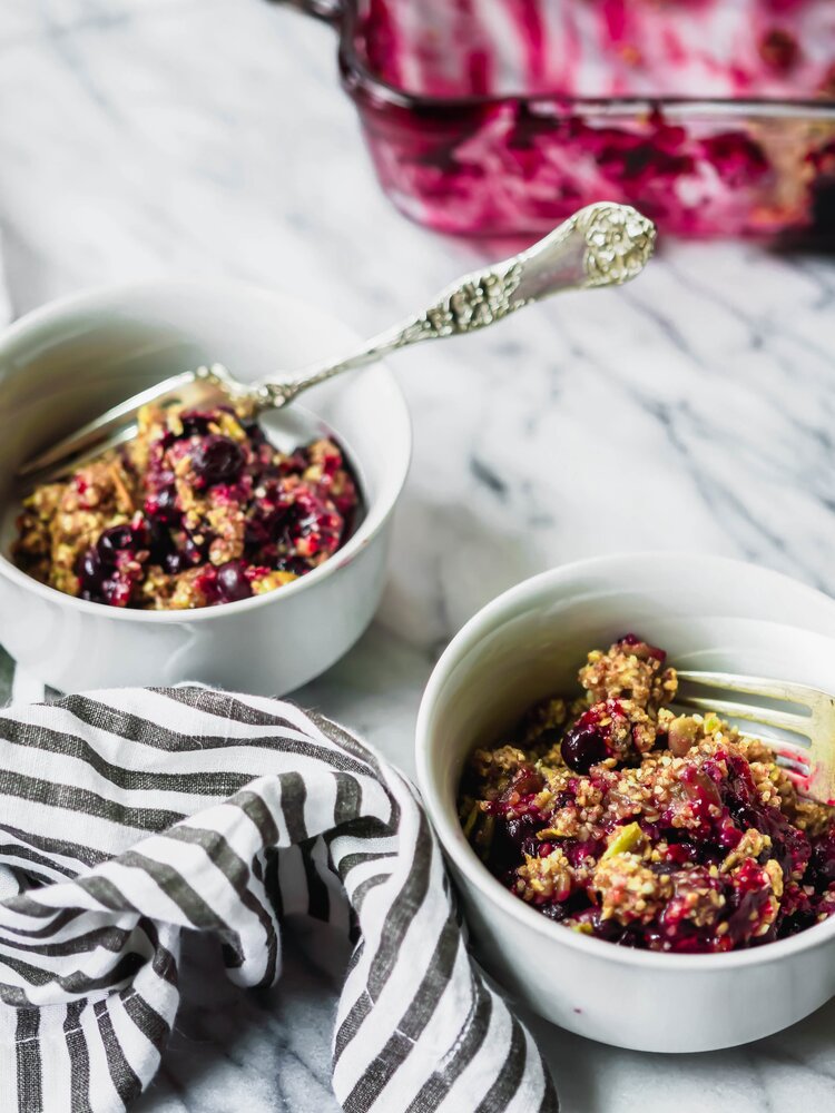 Gluten-Free Blueberry Crumble