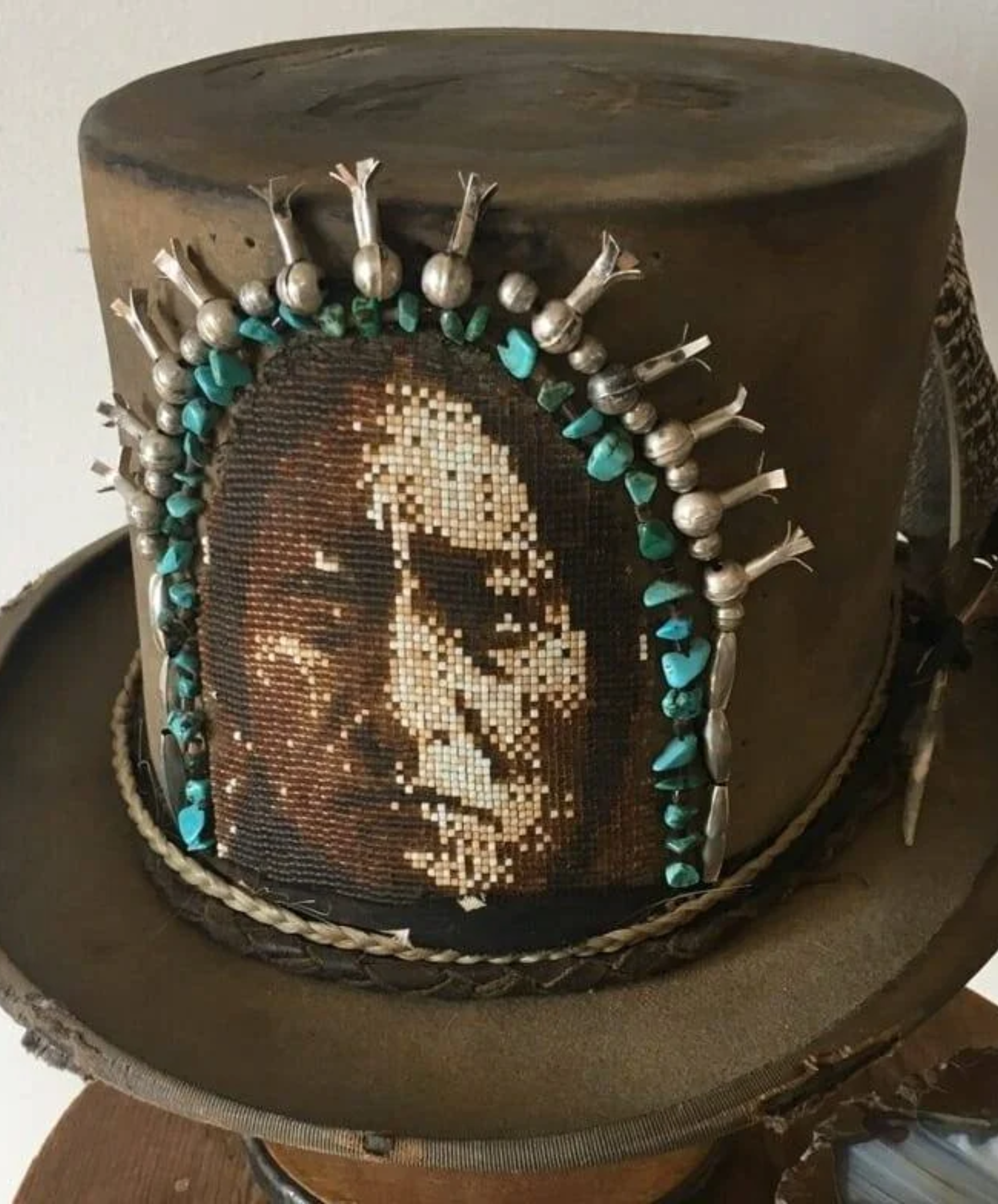 Custom beaded hat commission