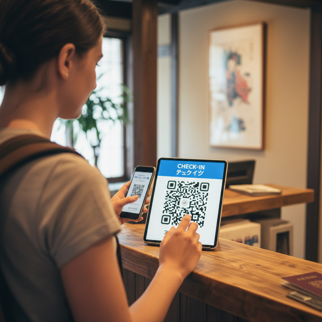 セルフチェックイン画面