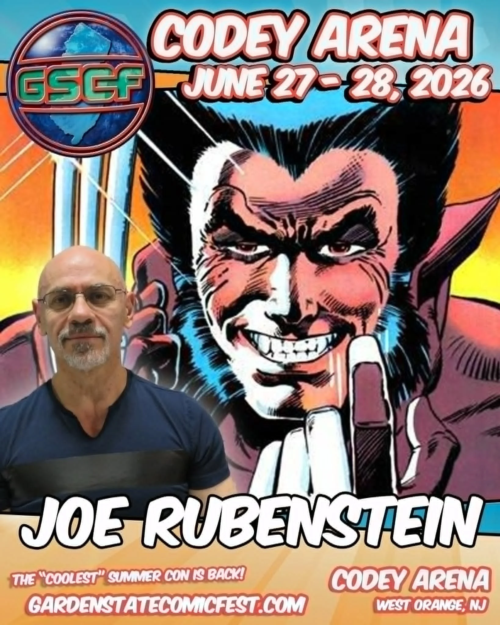 Joe Rubenstein appearing at Garden State Comic Fest 2026