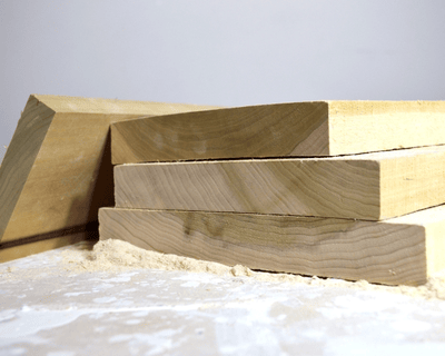 Genuine basswood materials used to build plantation shutters