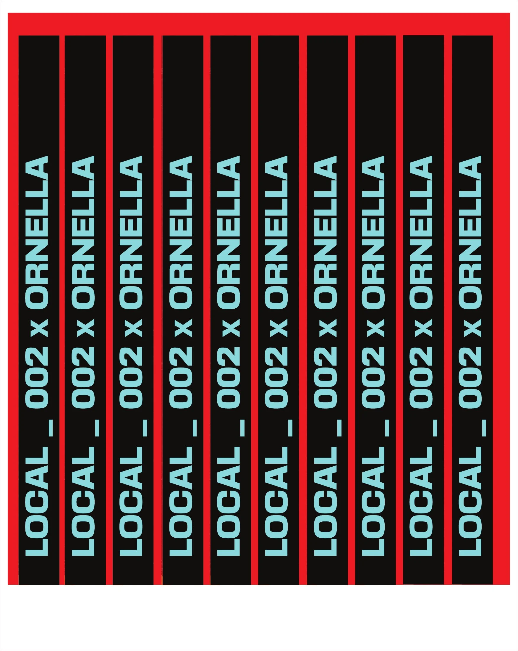 LOCAL 002 Ornella wristband print artwork