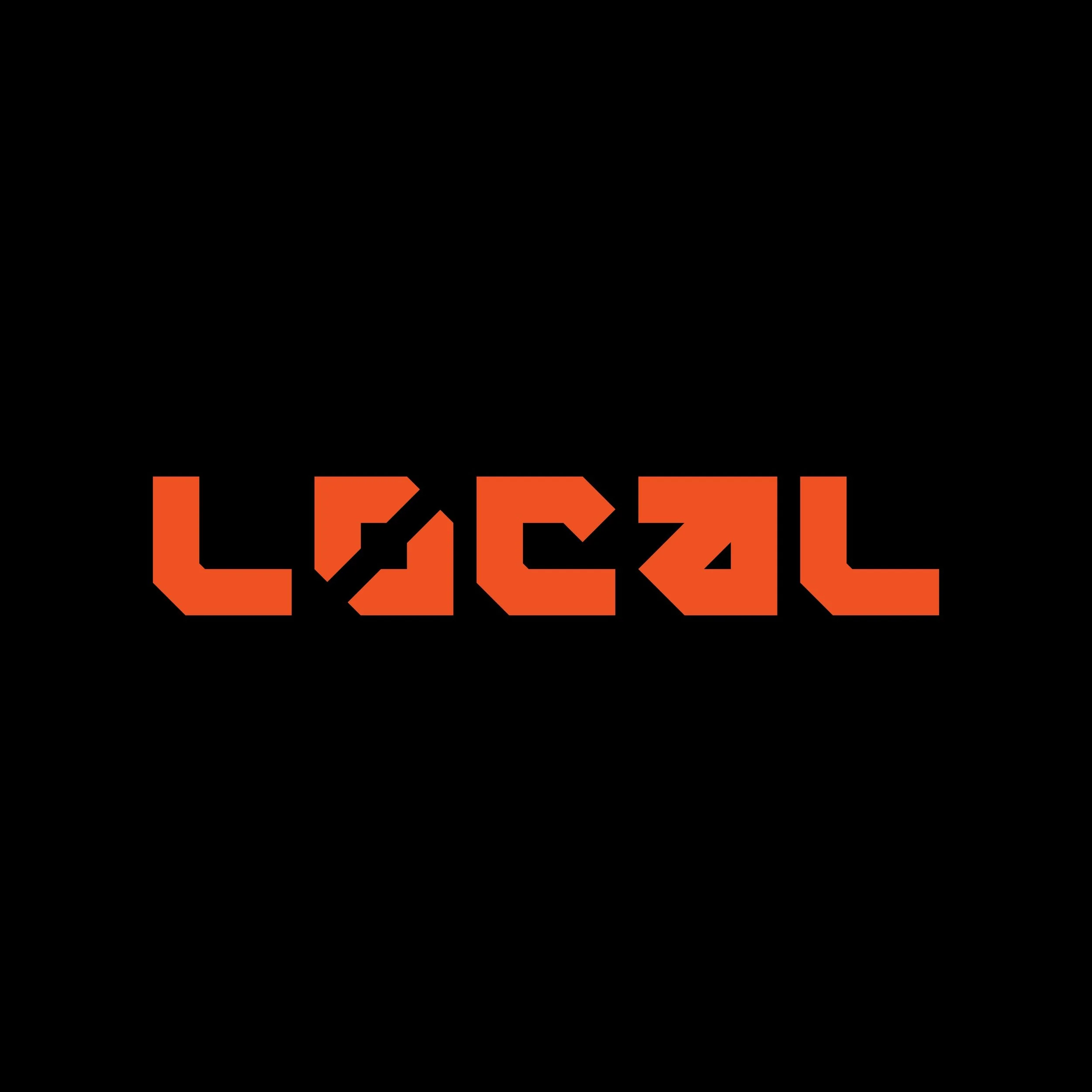 Main LOCAL wordmark in orange on black
