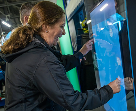 React reflex testing fan activation hire — competitive branded experience at a sporting event by Social Jungle