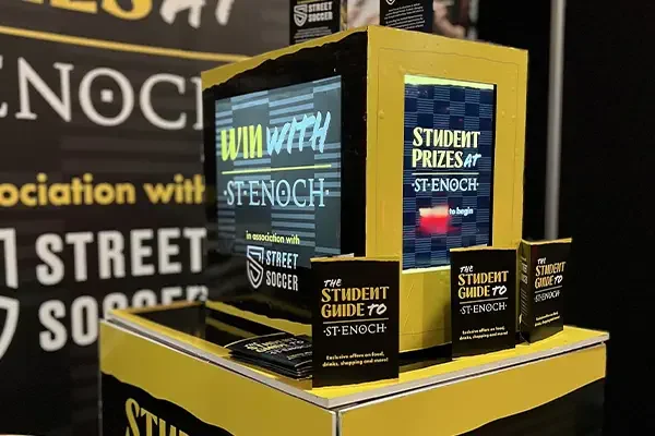 Social Jungle exhibition stand activation at SEC Glasgow — Lockbox gamification experience