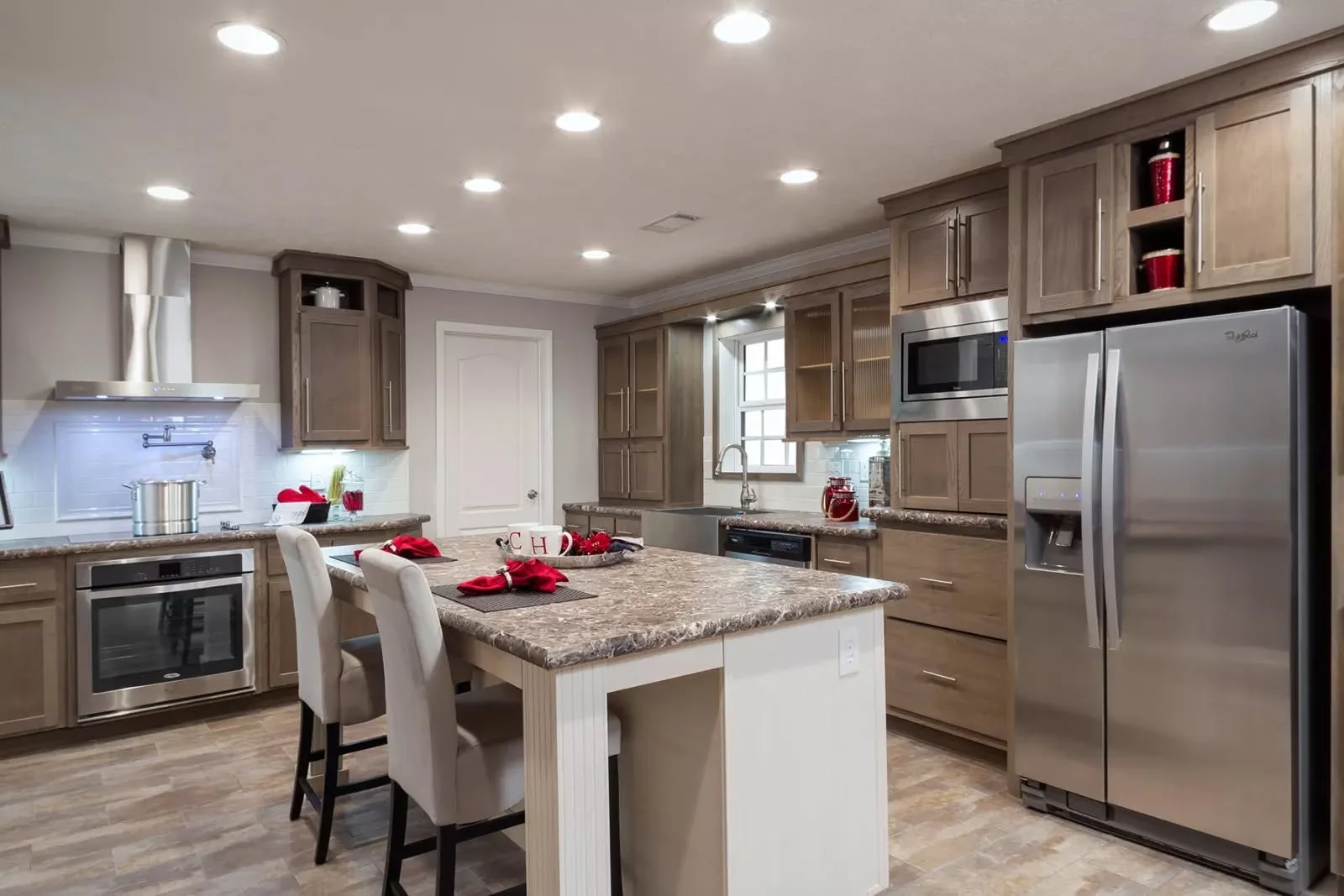 Kitchen in a new manufactured home from Quality Mobile Homes in Jacksonville, Florida