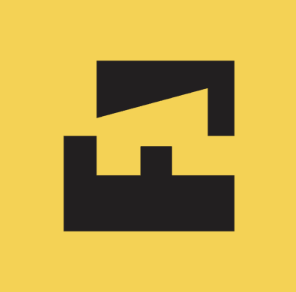 Letter Four square black and gold logo icon, financed by BuildBuyRefi.com