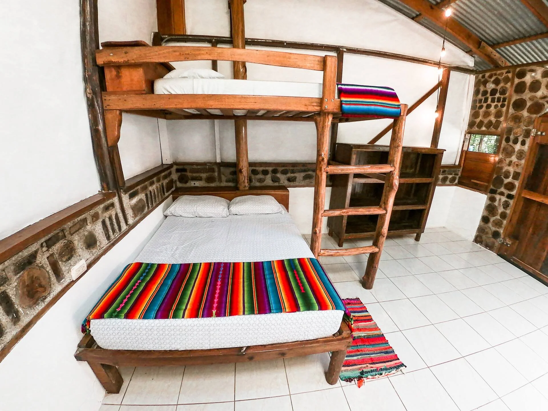 Shared dorm room at camp