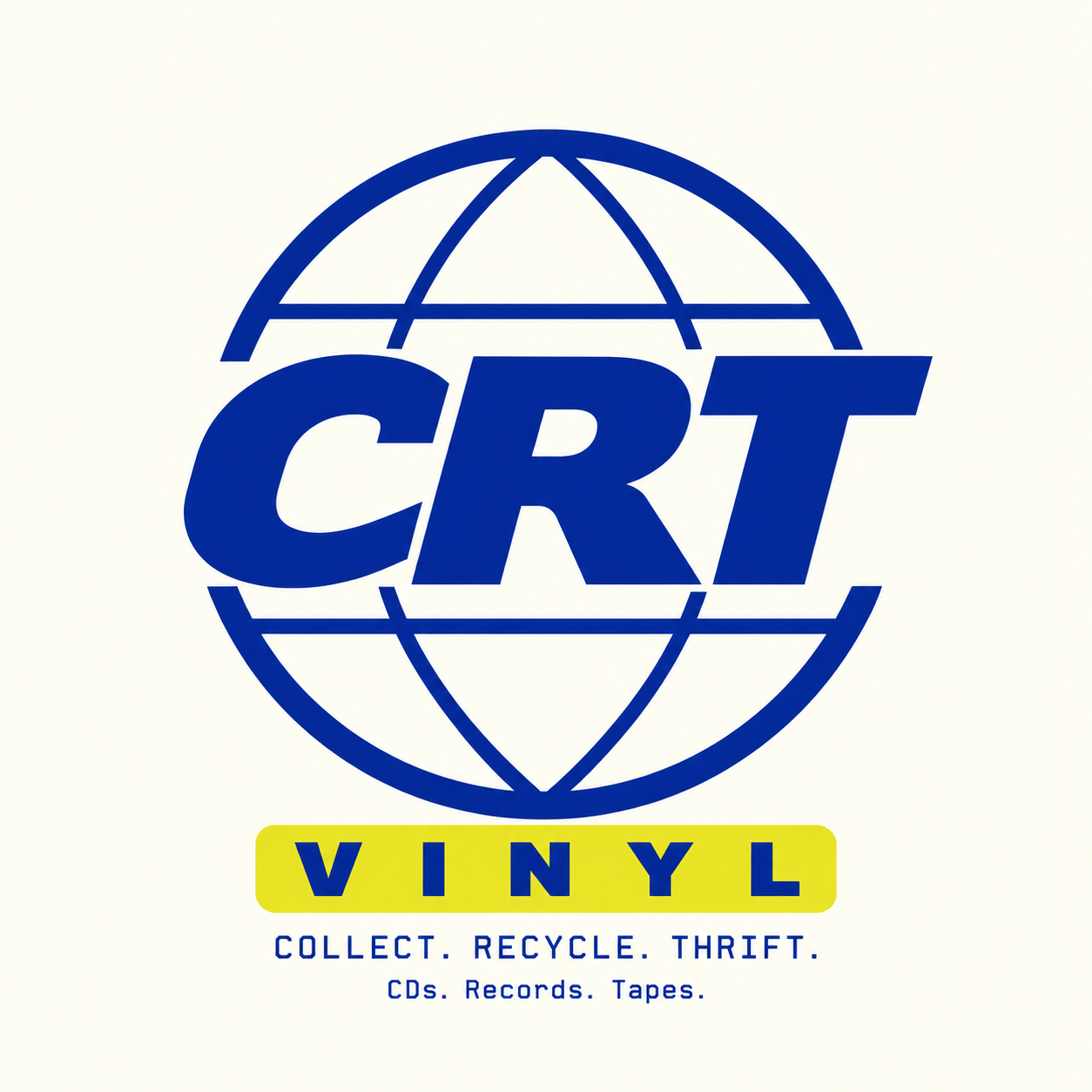 CRT Vinyl. Collect. Recycle. Thrift. CDs. Records. Tapes.