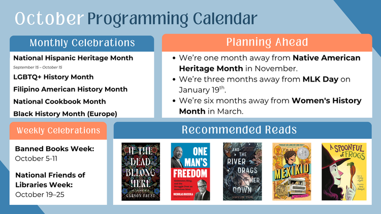 September 2025 Programming Calendar
