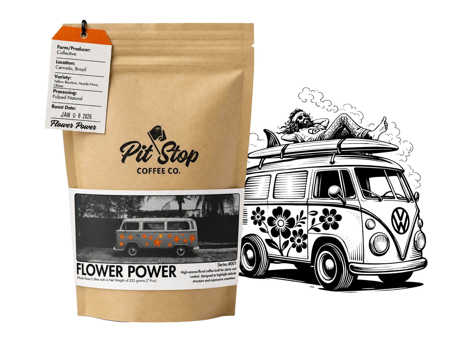 Flower Power coffee bag