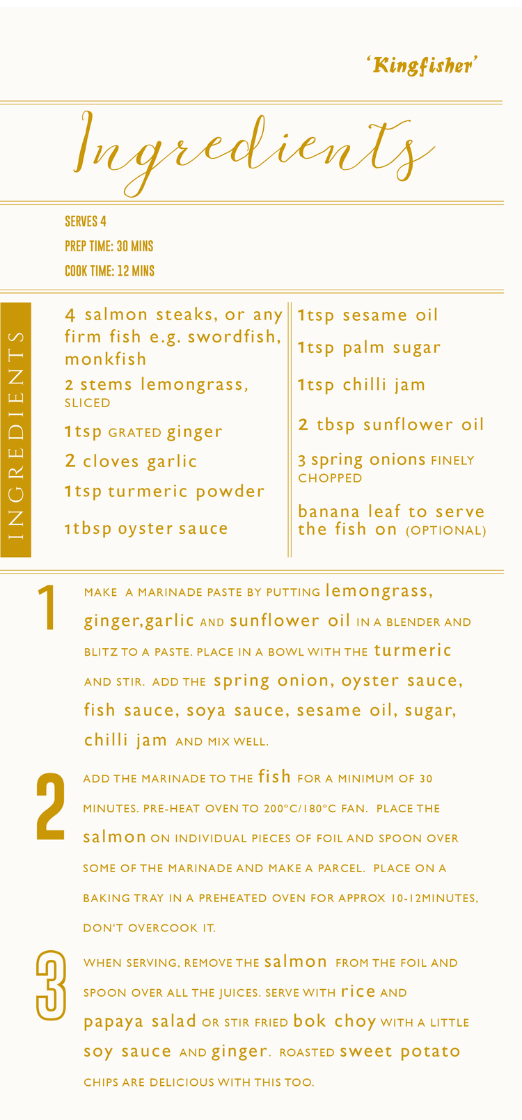 Lemongrass gives a citrusy flavor that is similar to lemon and lemon mint. Fabulous in any Asian style dish.  Thank you Sally @sallycooks, Vickie's Mum for this recipe...  Great flavours to pair with you Fresh Fish on Monday ...