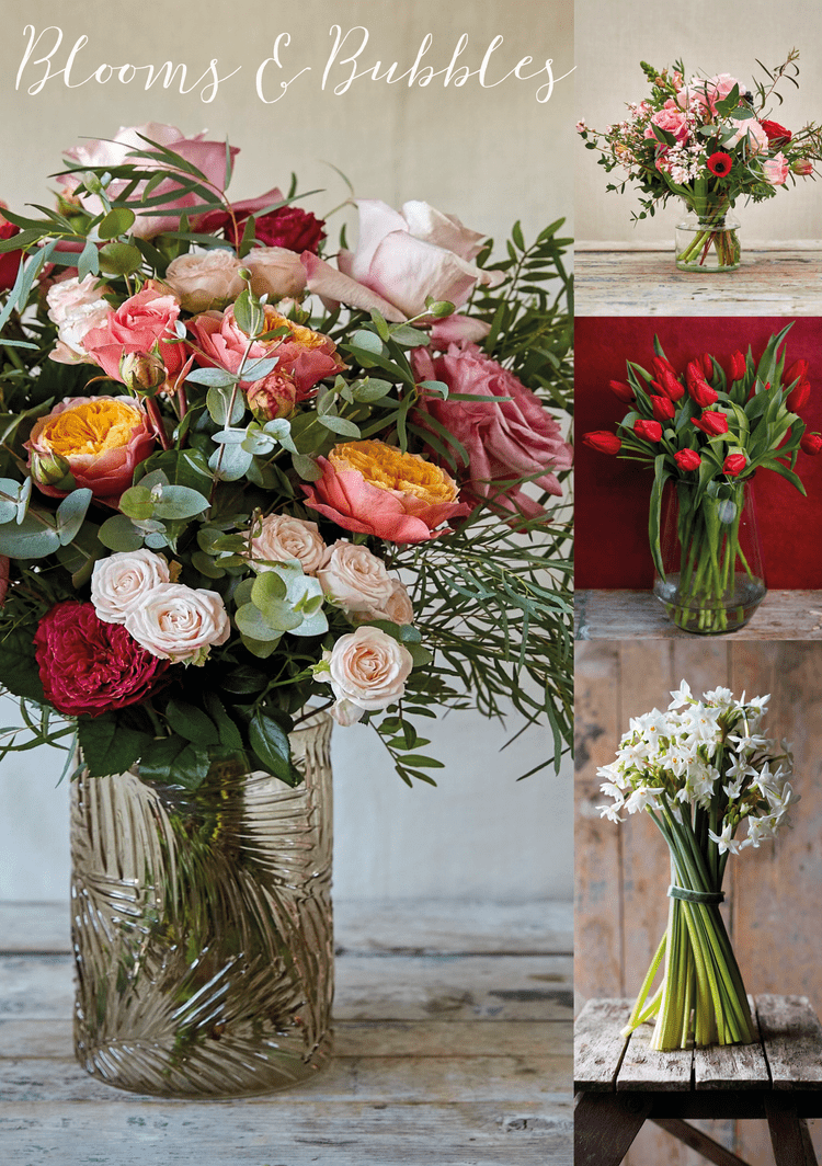 A beautiful tonal mix of roses and foliage hand tied into a stunning bouquet. Available in three sizes if you are looking for that extra impact!
