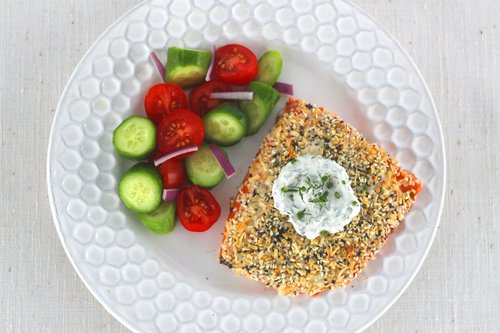 Everything Bagel Cedar Plank Salmon