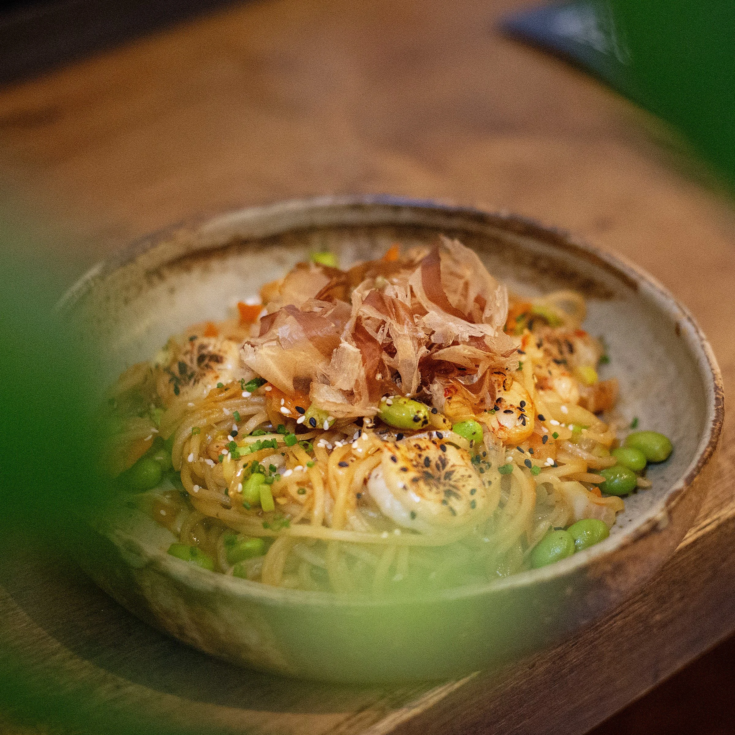 Ebi Yakisoba, noodles saltati con gamberi
