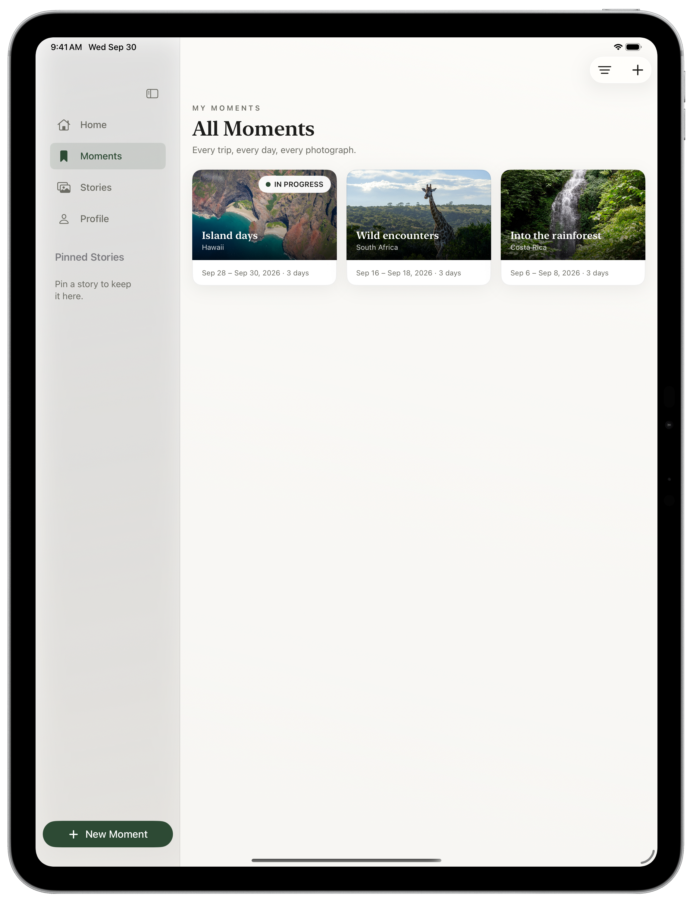 Stories We Keep on iPad
