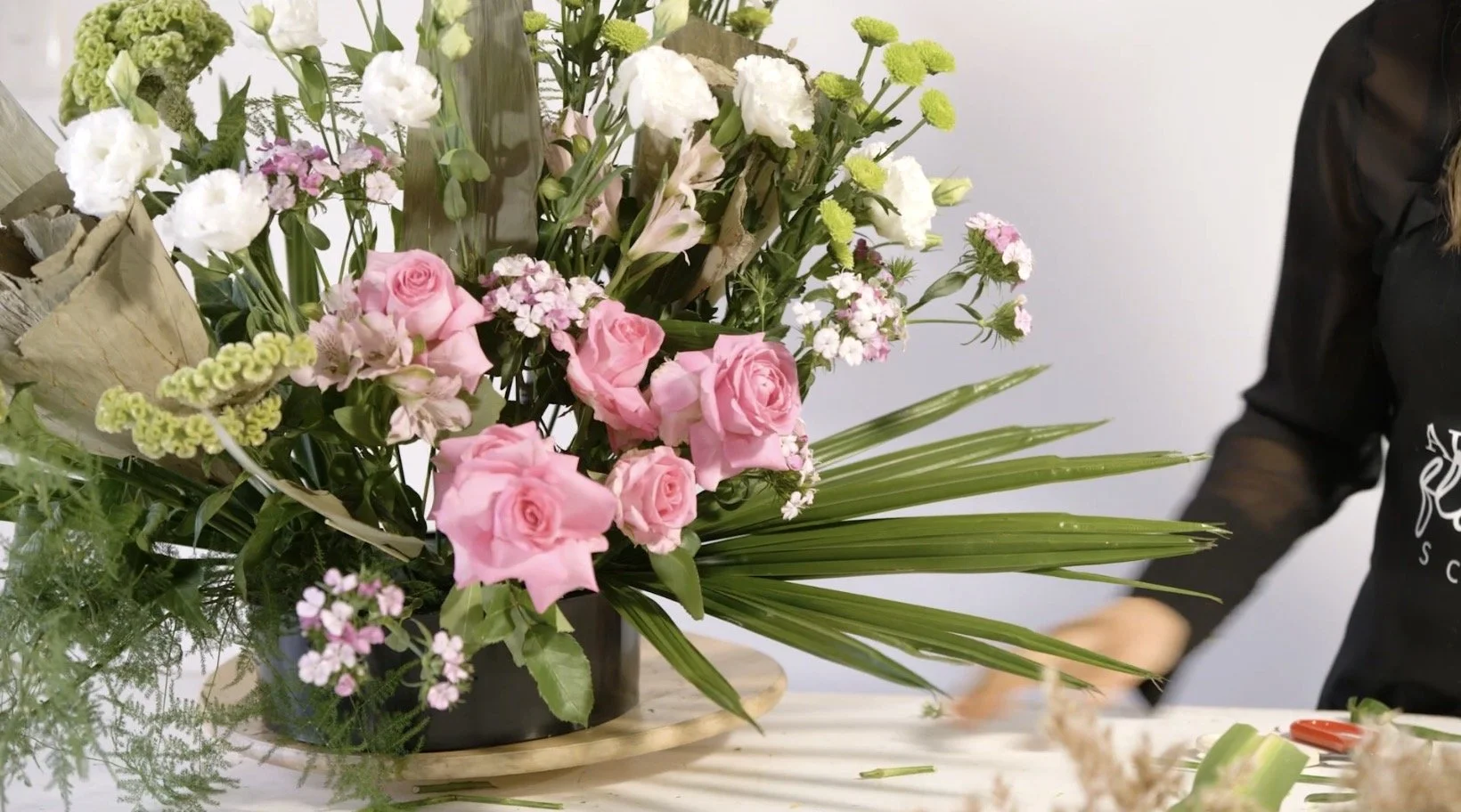 Boho whimsical freestyle arrangement