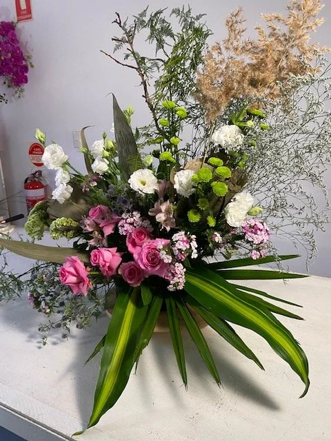 Boho whimsical freestyle arrangement
