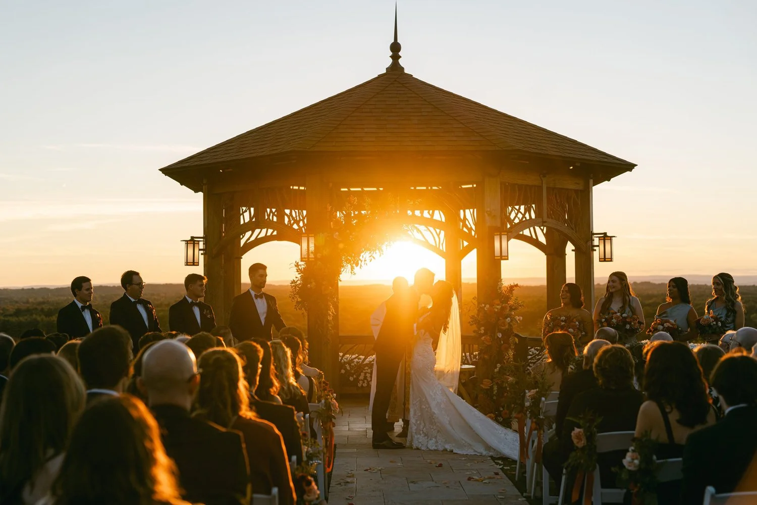 Candid wedding moment