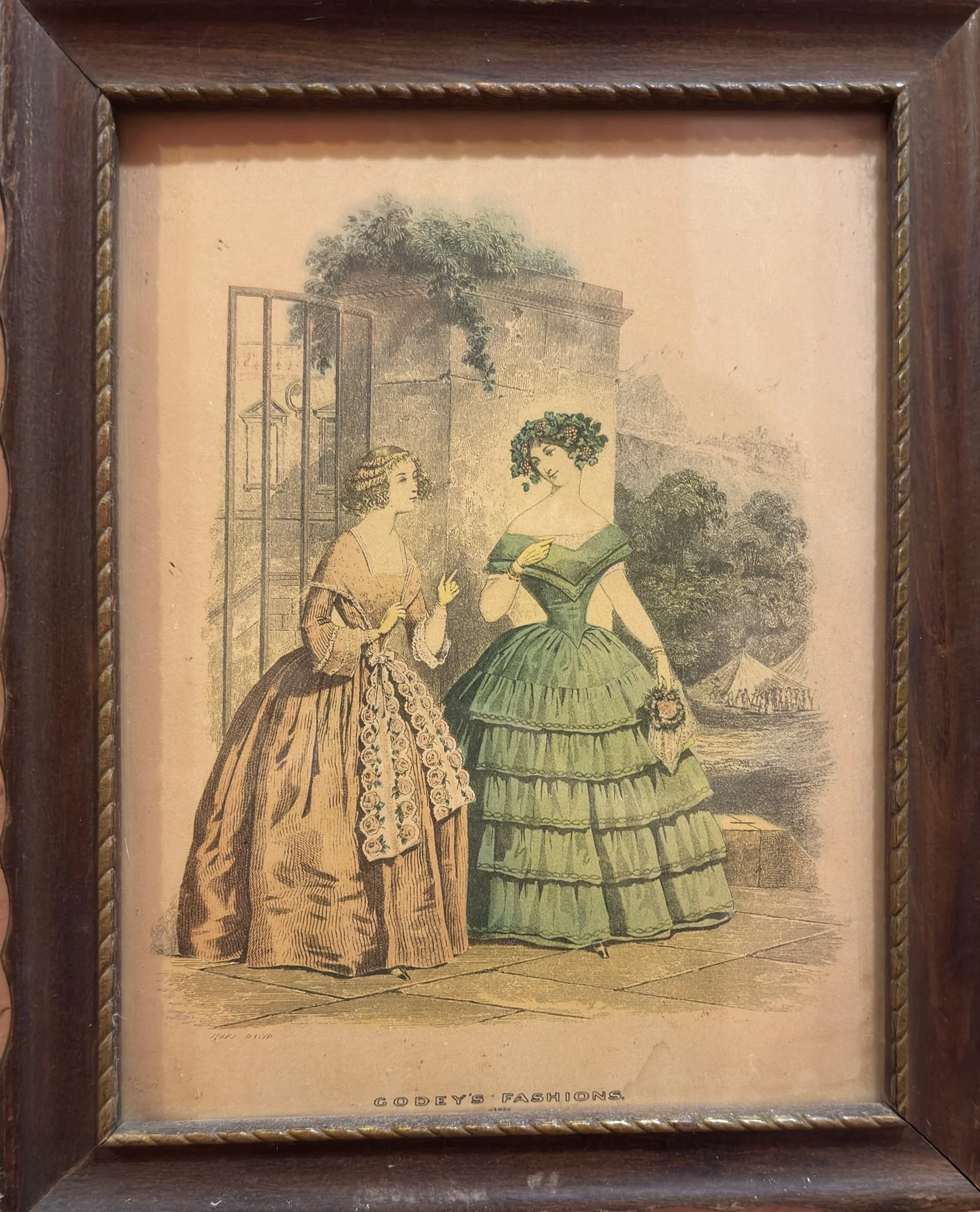 Godey's Fashions — second physical plate by Illustrator unattributed