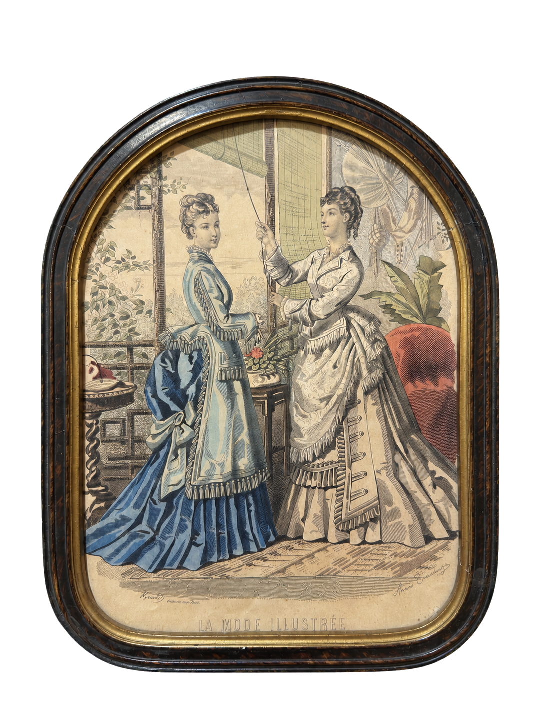 Fashion plate for La Mode Illustrée by Adèle-Anaïs Toudouze