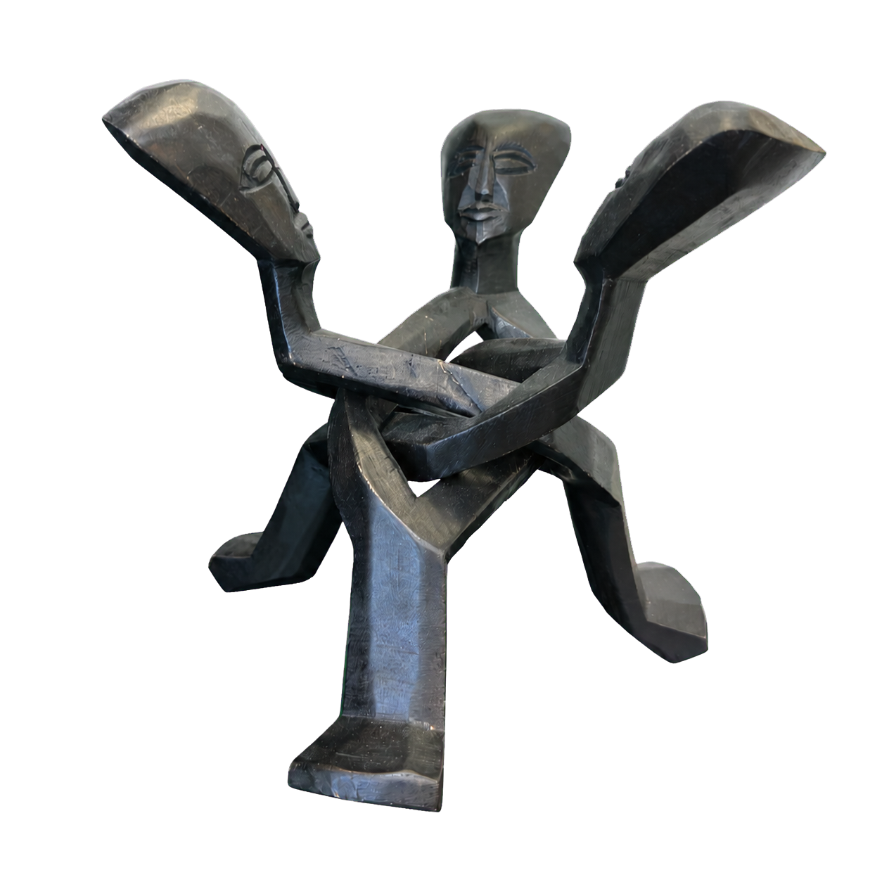 Cubist Pianist Sculpture by Maker unrecorded