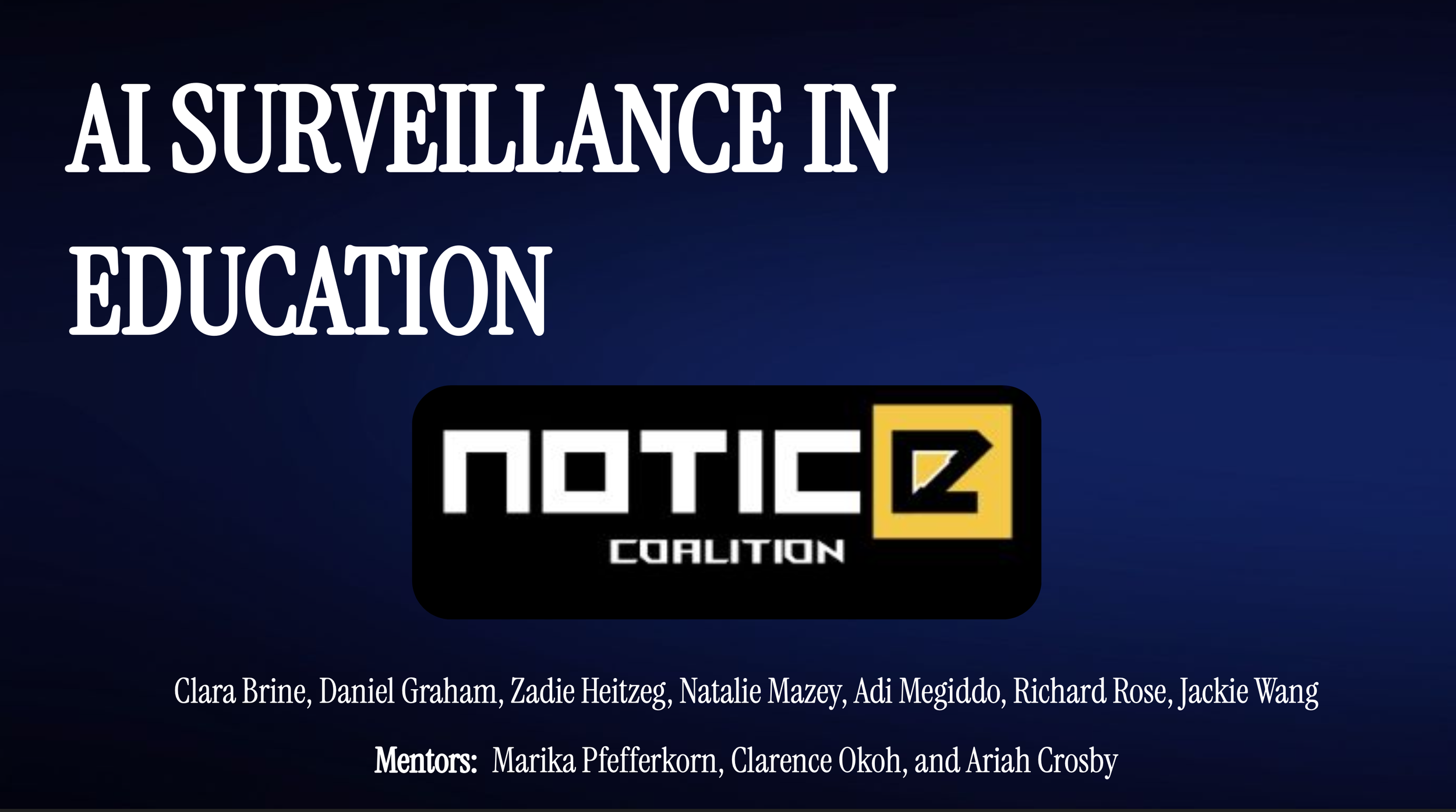 AI Surveillance in Education
