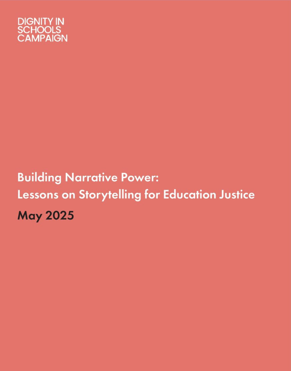 Building Narrative Power: Lessons on Storytelling for Education Justice
