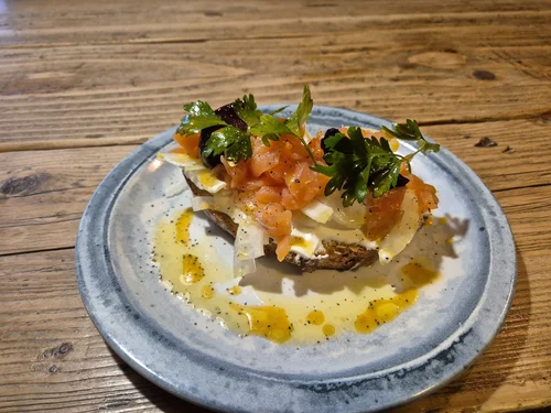 A seafood starter