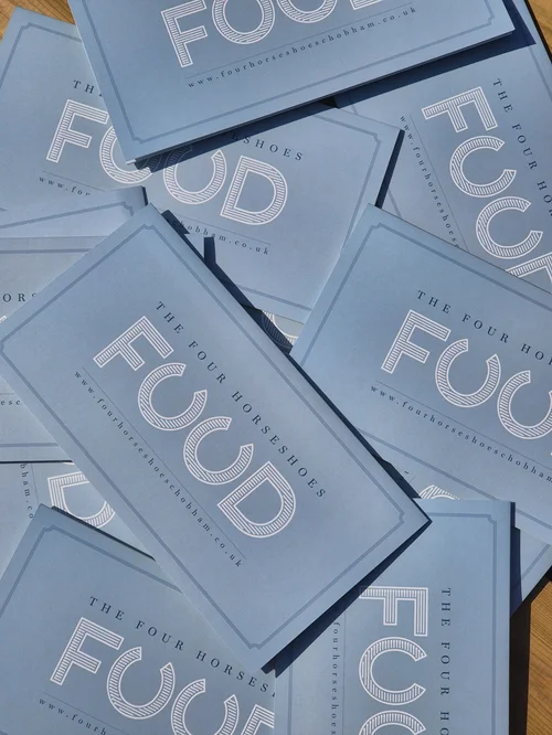 Our food menus