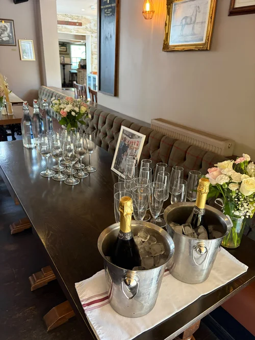 Bottles on ice ready for a celebration