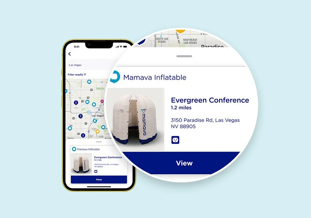 Mamava Inflatable app listing add-on