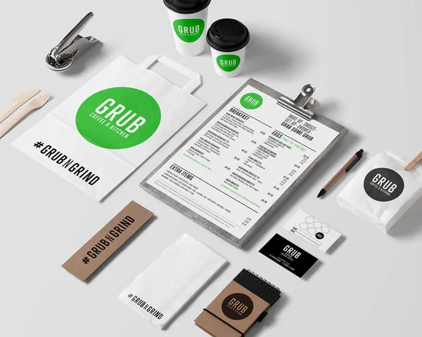 Business branding materials – brochures, flyers and business cards from Delhi
